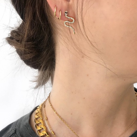New! 🌟VICI Marrin Costello Serpent Stud Earrings - Picture 4 of 6